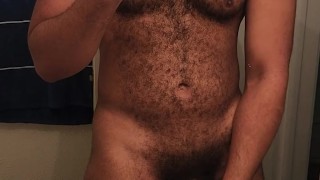 Jerking in Bathroom