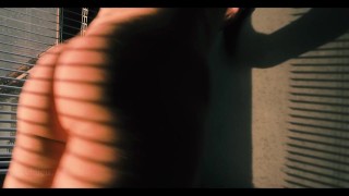 Rubbing My Dick by the Window for Neighbors to Watch