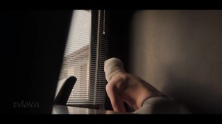 Spreading My Ass Hole by the Window for Neighbors to See