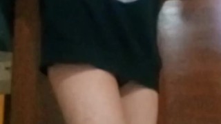 Showing my butt and panties
