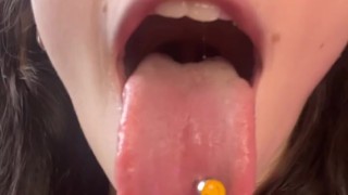 Drooling like a good bimbo slut