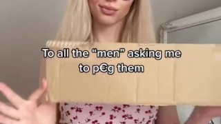 To all the "men" asking me to peg them