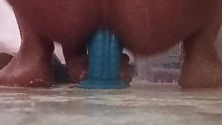 Anal gape dragon dildo