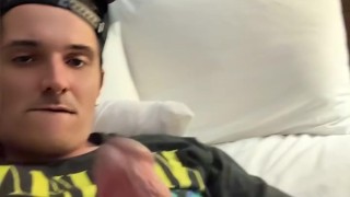 Jacking off at a hotel waiting on hooker