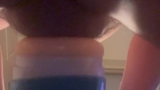 Fucking the masterbator with my small dick