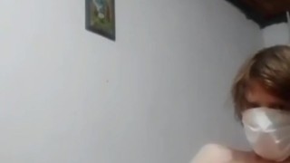 TWINK MASTURBATING AND EATING HIS OWN CUM