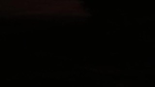 The most powerful cum shot at night on the street