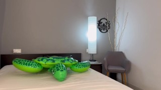 Stepdad fucks your inflatable rough