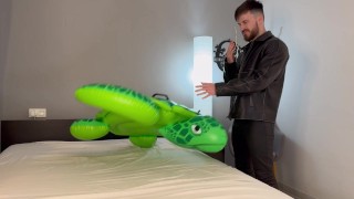 Stepdad fucks your inflatable rough