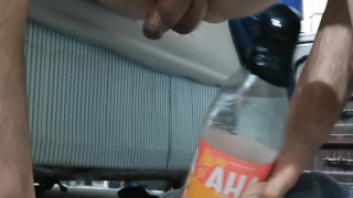 Straight Male With Huge Bottle Knot Anal Training