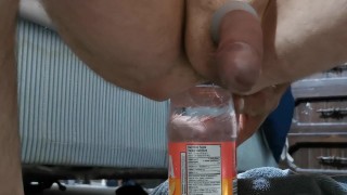 Straight Male With Huge Bottle Knot Anal Training