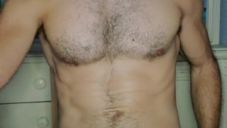 I just admire my hairy pecs