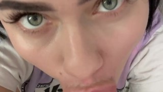 POV Blowjob with Eye Contact