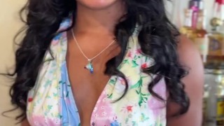 Happy Father’s Day daddy now breed my tight ebony pussy please