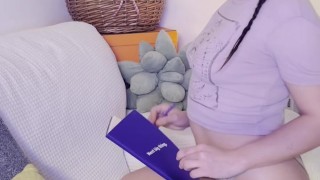 Innocent Brunette Slowly Teases in Sheer Lace Set 😈💦