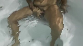 Sexy Striptease On The PUBLIC Jacuzzi😳