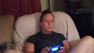 Slutty secretary gets off of work and lifts up mini dress to show off panties and smokes cigarettes