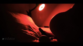 Rubbing My Black Dildo on My Ass Hole for Excitement