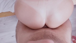 Passionate anal fuck in net stockings and black lingerie. See how Candy rides dick like a pro