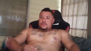 Hot Latino Thug Masturbates With Pocket Pussy Until Jizz On Himself