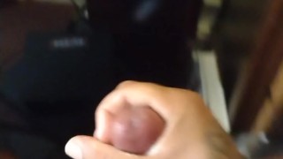 Daddy masturbating and cums on himself