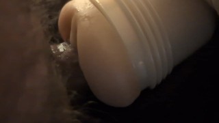 First time with Fleshlight (Riley Reid) creampie