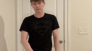 Hung Blond College Jock Strips in front of Camera