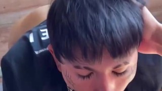 MY STRAIGHT CLASSMATE CAME TO DO HOMEWORK