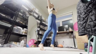 After her workout, she got naked in the hallway... and didn’t care 😈 Full video on profile