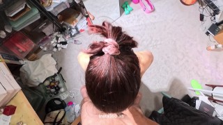 She was still dripping when I grabbed her hips again 😈 Full video on profile