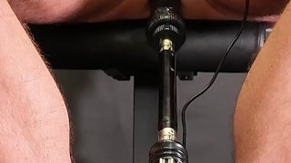 Uncut lad fucked by sexmachine, a lot of moaning