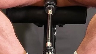 Uncut lad fucked by sexmachine, a lot of moaning