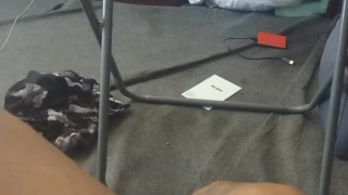 I shove my own cock in my own ass and then pull out and jerk off and explode on my tattoo belly