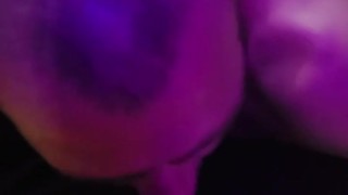 Close-up He fucks my pussy with a dildo and plugs my ass Squirt and Huge cumshot