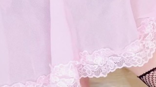 Sissy loves playing with her pussy and squirting cum