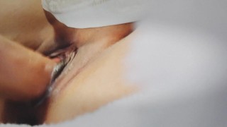 Trying to squirt with my new HUGE dildo fuck machine