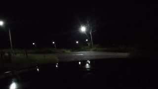 I took a risk by getting naked in the street and showing myself off and I almost got caught.