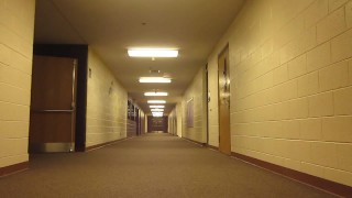 I sent this video to my boss on my last day of work.  Running down the hall outside of his office.