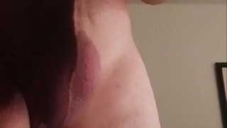 so hard and it doesn't go down! This cock needs a nice fat wet pussy!