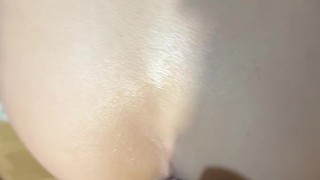 Double penetration with dildo and real dick 18+