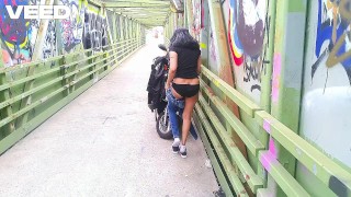 BIKER FEMALE BLOWJOB PUBLIC COSPLAY DRESS NIPPLES OUT